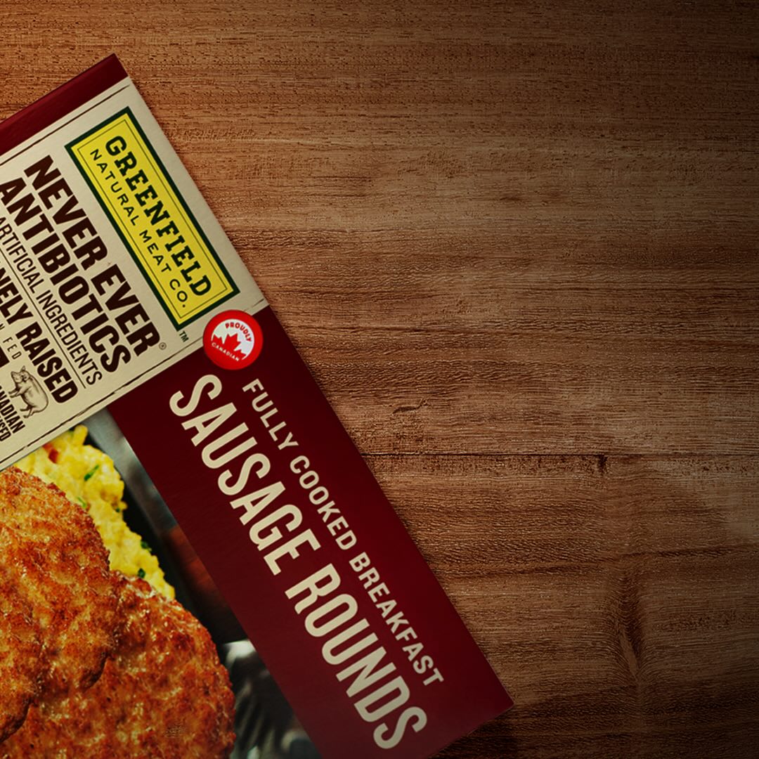 Greenfield Natural Meat Co ® Rondines de saucisse à déjeuner entière ment cuit