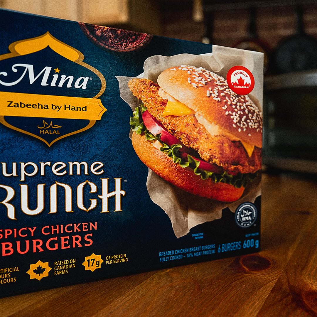 Mina® Halal Burgers De Poulet Piquants Supreme Crunch